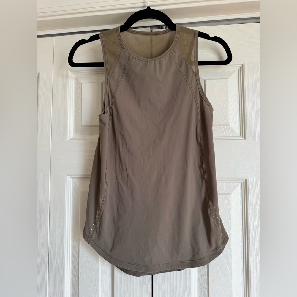 lululemon Sculpt Olive Green Tank Top